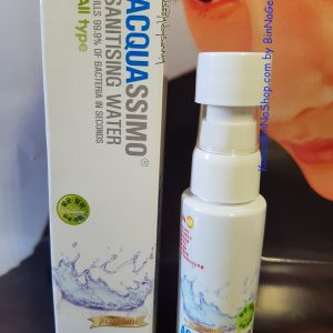 Xịt khử trùng diệt khuẩn Hàn Quốc Acquassimo 아쿠아시모 Sanitising Water 인체무해 세균제거 40ml