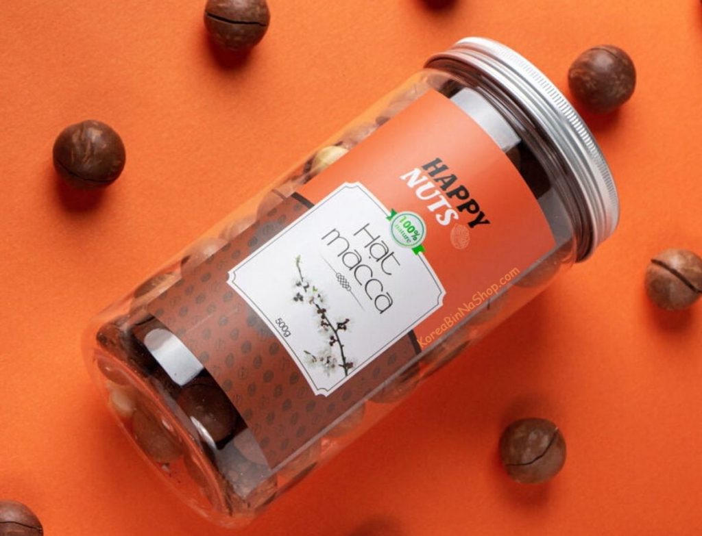 Hạt Macca Rang Úc Roasted Australian Macadamia Nuts 500gr - Happy Nuts