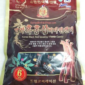 Kẹo Hắc Sâm Vitamin Hàn Quốc Dream 300g Korea Black Red Ginseng Vitamin Candy 고려 흑홍삼 비타민 캔디