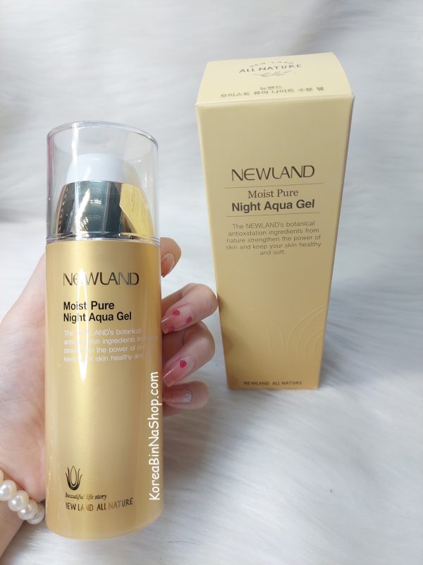 Gel dưỡng ẩm Newland,Newland Moist Pure Night Aqua Gel ,Newland Night Aqua Gel ,kem dưỡng ẩm hàn quốc,kem dưỡng ẩm newland,뉴랜드,뉴랜드 모이스트 퓨어 나이트 아쿠아 젤