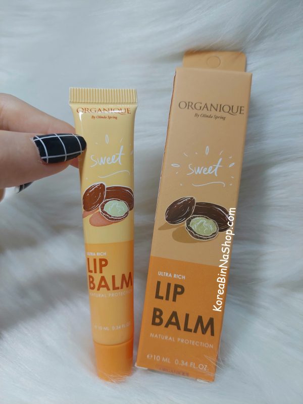 Son Dưỡng Môi Organique Ultra Rich Lip Balm Natural Protection 10ml Từ Bơ Thực Vật Thiên Nhiên