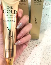 Kem Dưỡng Da Vùng Mắt Chống Lão Hóa Lebelage Heeyul 24K Gold Eye Cream 40ml 르베라쥬 희율 24K 골드 아이크림 주름개선 기능성