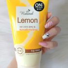 Sữa Rửa Mặt Hương Chanh Hàn Quốc Cho Da Dầu On The Body Natural Lemon Cleansing Foam 120g 온더바디 내추럴 레몬 클렌징 폼