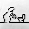 Bảng decor trang trí wc toilet Bảng hướng dẫn toilet - In 3D Robo3DLab