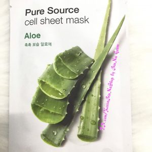Mặt nạ lô hội Missha Pure Source Cell Sheet Mask Aloe 미샤 퓨어 소스 셀 시트 마스크 알로에 (3)