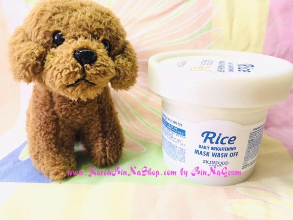Mặt nạ cám gạo Skinfood Rice Daily Brightening Mask Wash Off (11)