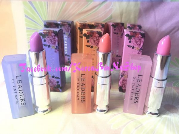 Son dưỡng chống nắng Hàn Quốc Leaders UV Tint Balm Lavender, Calendula Flower, Cherry Blossom