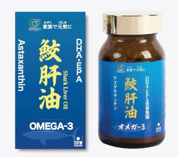 Dầu Gan Cá Mập Nhật Bản 90 viên Shark Genki Fami Liver Oil Omega 3