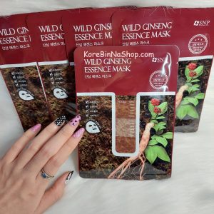 Mặt Nạ Sâm Núi Hàn Quốc SNP Wild Ginseng Essence Mask 25ml 산삼 에센스 마스크