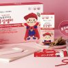Thạch Hồng Sâm Yuyu Hàn Quốc Bổ Sung Kẽm Vitamin D Cho Trẻ Em 60 gói 유유제약 뉴트리키즈 홍삼젤리 홍삼 아연 비타민D