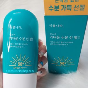 Kem Chống Nắng Hàn Quốc ShingMool Nara Oxygen Water Light Moisturizing Sun Gel SPF50+ PA++++60ml 식물나라 산소수 가벼운 수분 선 젤 로션