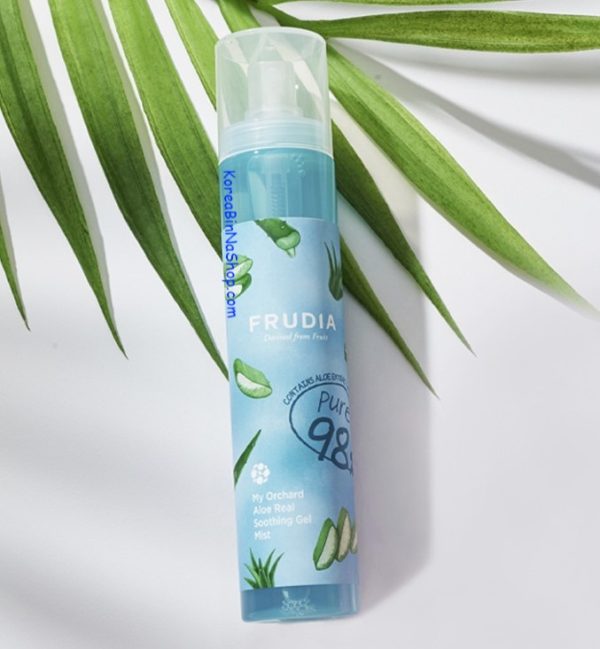 Xịt Khoáng Lô Hội Frudia My Orchard Aloe Real Soothing Gel Mist 125ml 후르디아 마이 오차드 알로에 리얼 수딩젤 미스트