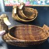 Bộ 3 Rổ Mây Hình Con Vịt Đáng Yêu Giỏ Mây Đan Thủ Công 3 Kích Thước Đa Năng Decor Nhà Cửa